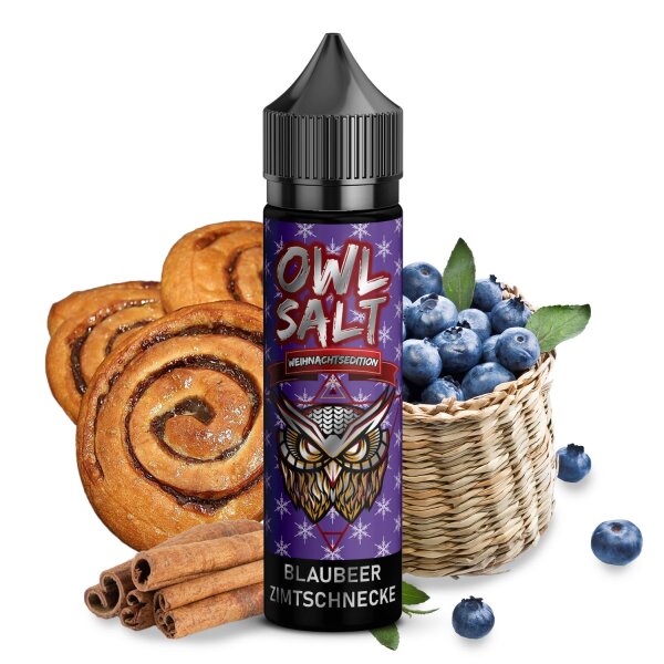 Owl Overdosed - Weihnachtsedition - Blaubeer Zimtschnecke 10/60ml